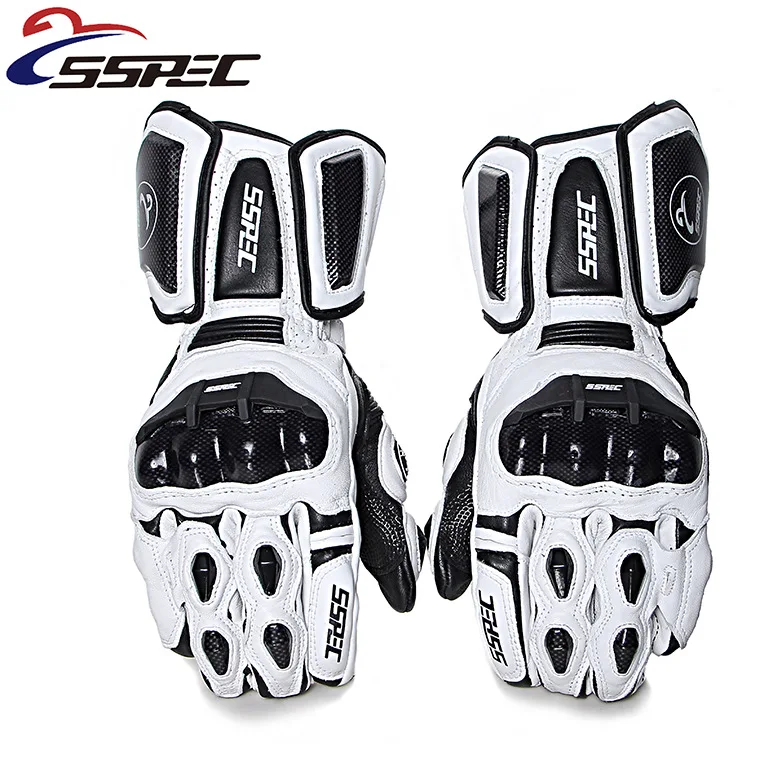 SSPEC Перчатки для мотоциклистов из натуральной кожи, мотоциклетные перчатки из углеродного волокна Gant Moto Guantes, дышащие перчатки для езды на мотоцикле