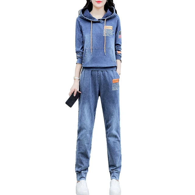 denim co ord set