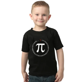 

Novelty Pi Math T-Shirts Boys Cotton Loose Short Sleeve Kids Tee Shirts Geek Style Tshirt Nerd Shirt Casual Baby Girls T Shirts