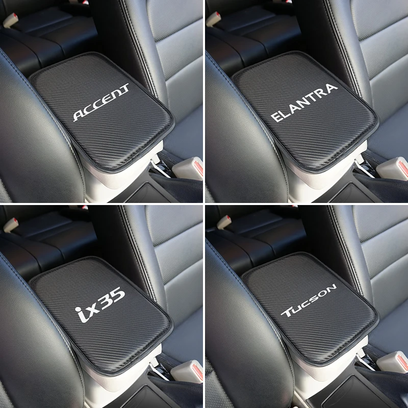 

Interior Universal Size Car Armrest Pad Covers for Hyundai Elantra Tucson Sonata IX35 IX45 Verna Elantra car accesssories