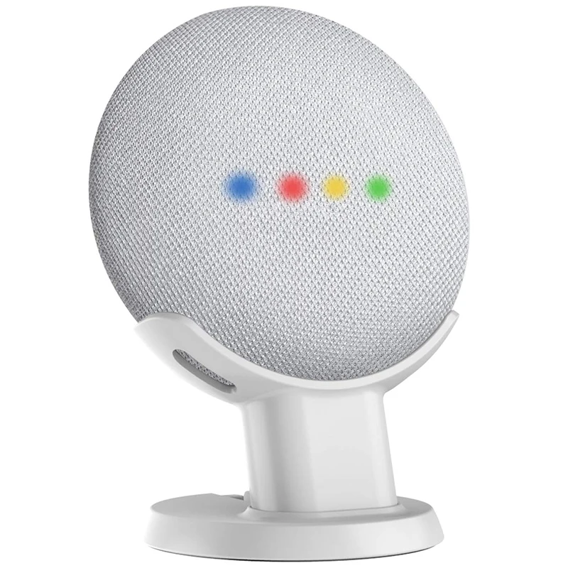 Для Google Home мини-подставка с креплением для голосовых ассистентов компактный держатель для кухни, спальни, учебы, аудио держатель Acesorios - Цвет: White