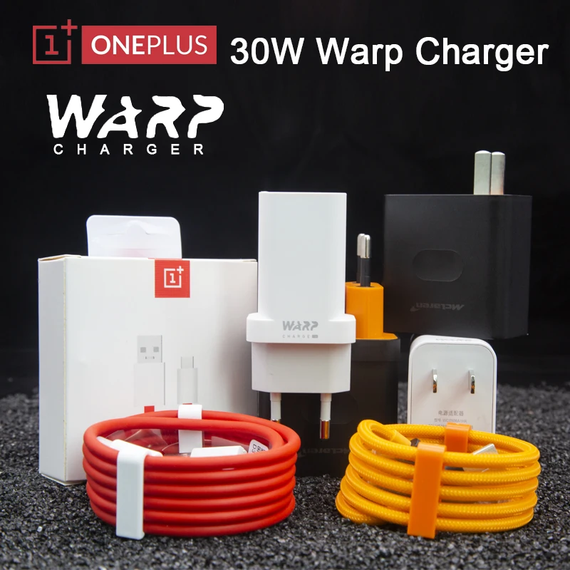 Зарядное устройство Oneplus 30 Вт оригинальный адаптер McLaren Warp Charge питания 6A кабель