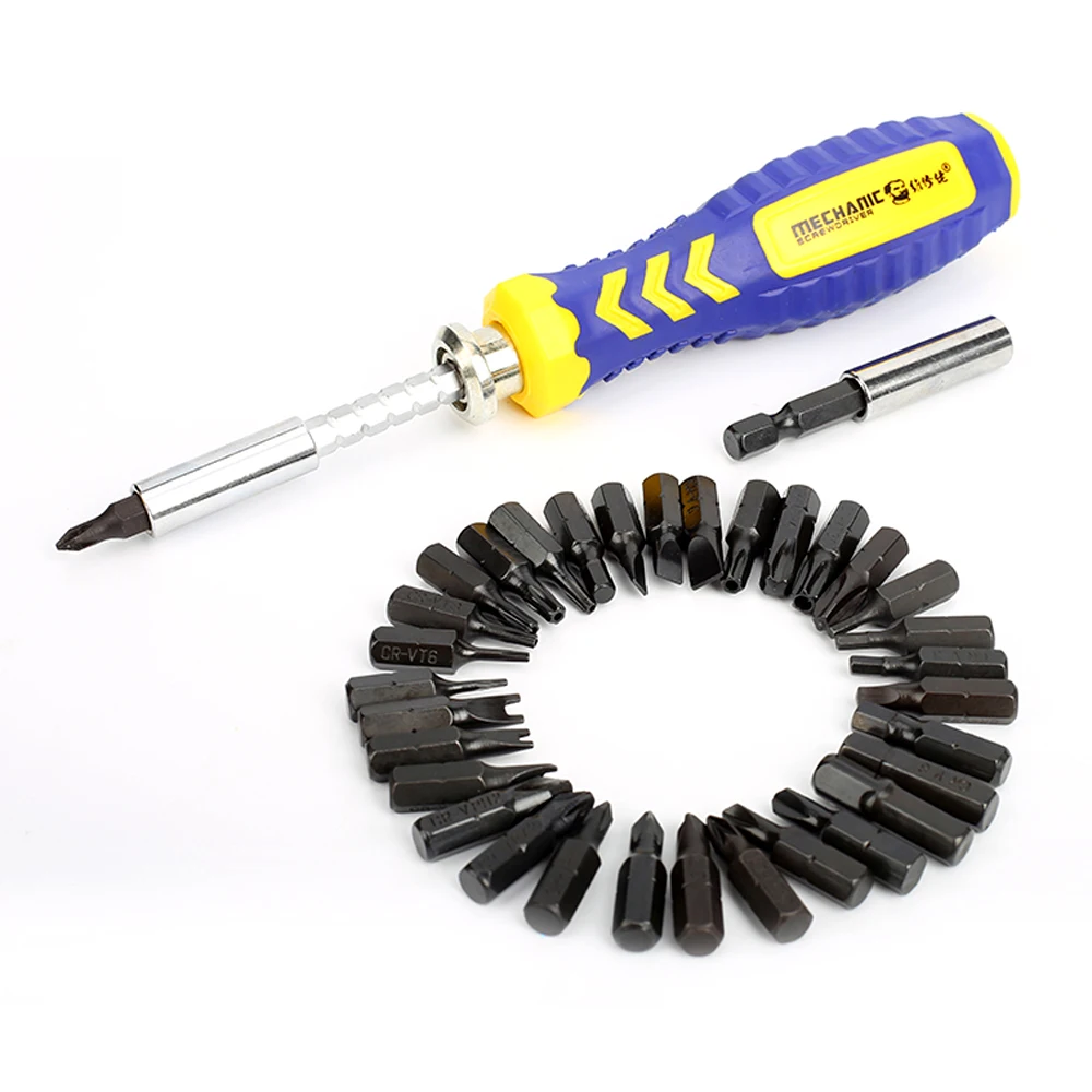 MECHANIC MT-3401 34 в 1 Набор отверток прецизионный магнитный для телефона IPad камера часы