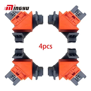 

4 pcs 90 Degree Right Angle Clamp Fixing Clips Picture Frame Corner Clamp Woodworking Hand Tool Angle Clamps Pipe Clamp