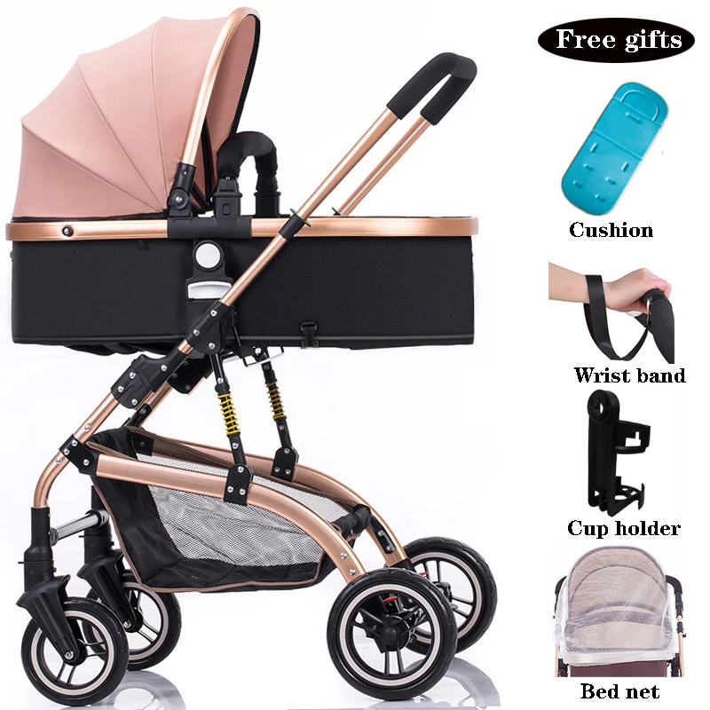 Детская коляска 2 в 1 складная детская переносная легкая четырехколесная тележка