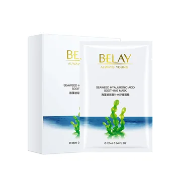 

10 Pieces Seaweed Hyaluronic Acid Soothing Mask Nourishing Hydrating Soothing Repairing Mask Anti-Aging Moisturizing