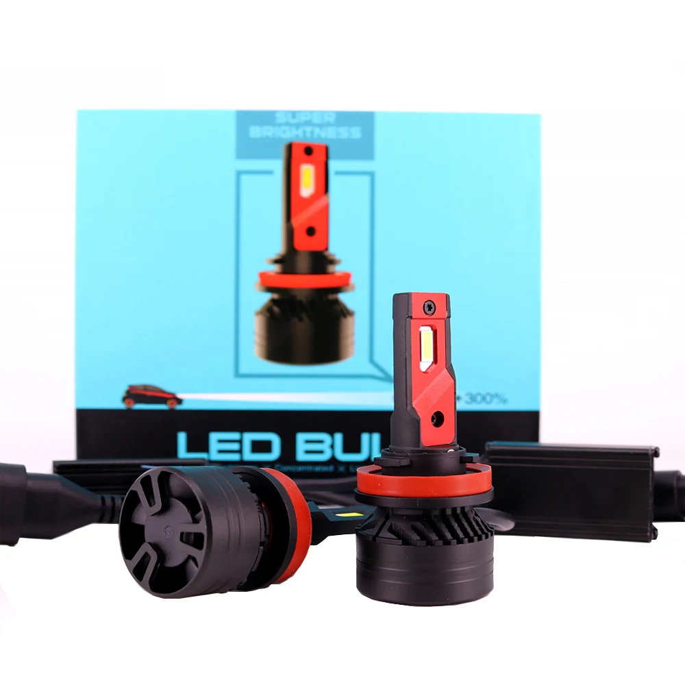 2 шт. Canbus F3 Автомобильные светодиодные фары H4 H7 H11 9004 9005 9006 9007 H13 90W 20000LM Высокая