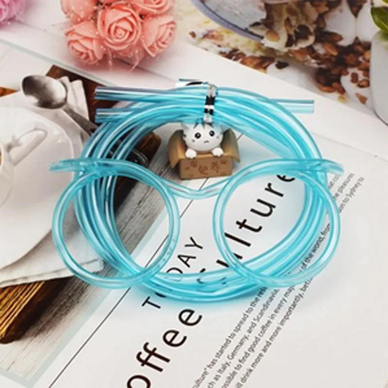  Funny Soft Drinking Straw Eye Glasses Novelty Toy Party Birthday Gift Child Adult DIY Straws Bar Accessories supplies (9)
