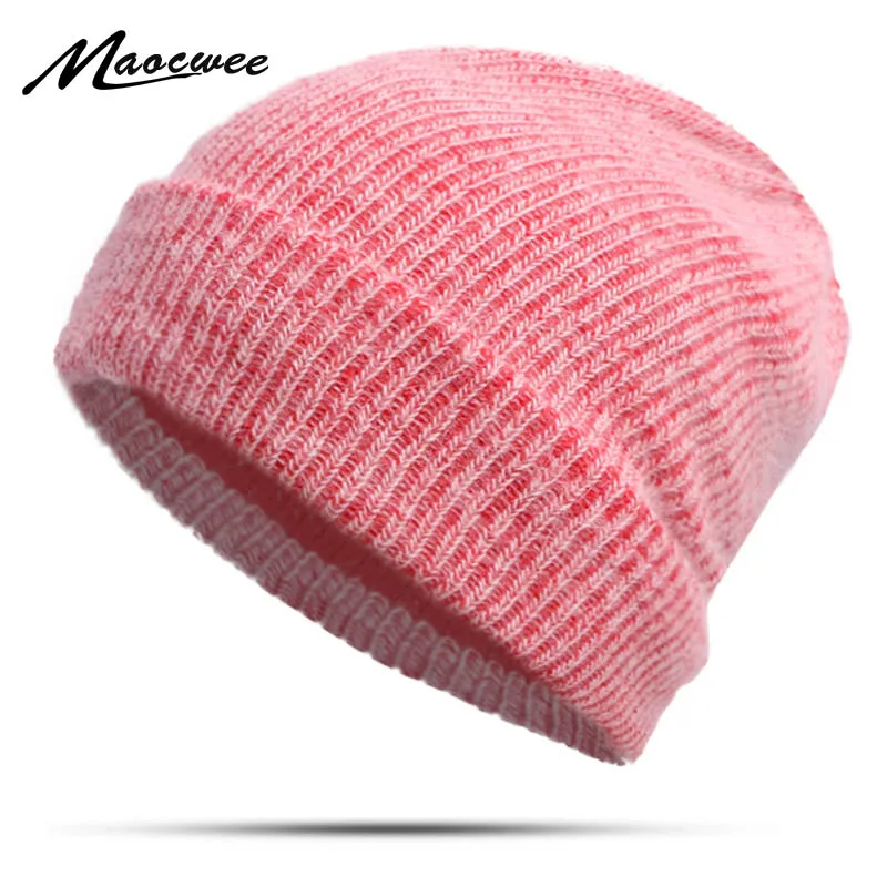 Rabbit hair Beanies Women Men Winter Hat Knitted Skuilles For Hats Balaclava Unisex Hats Cold-Proof And Warm-Keeping Beanie Caps