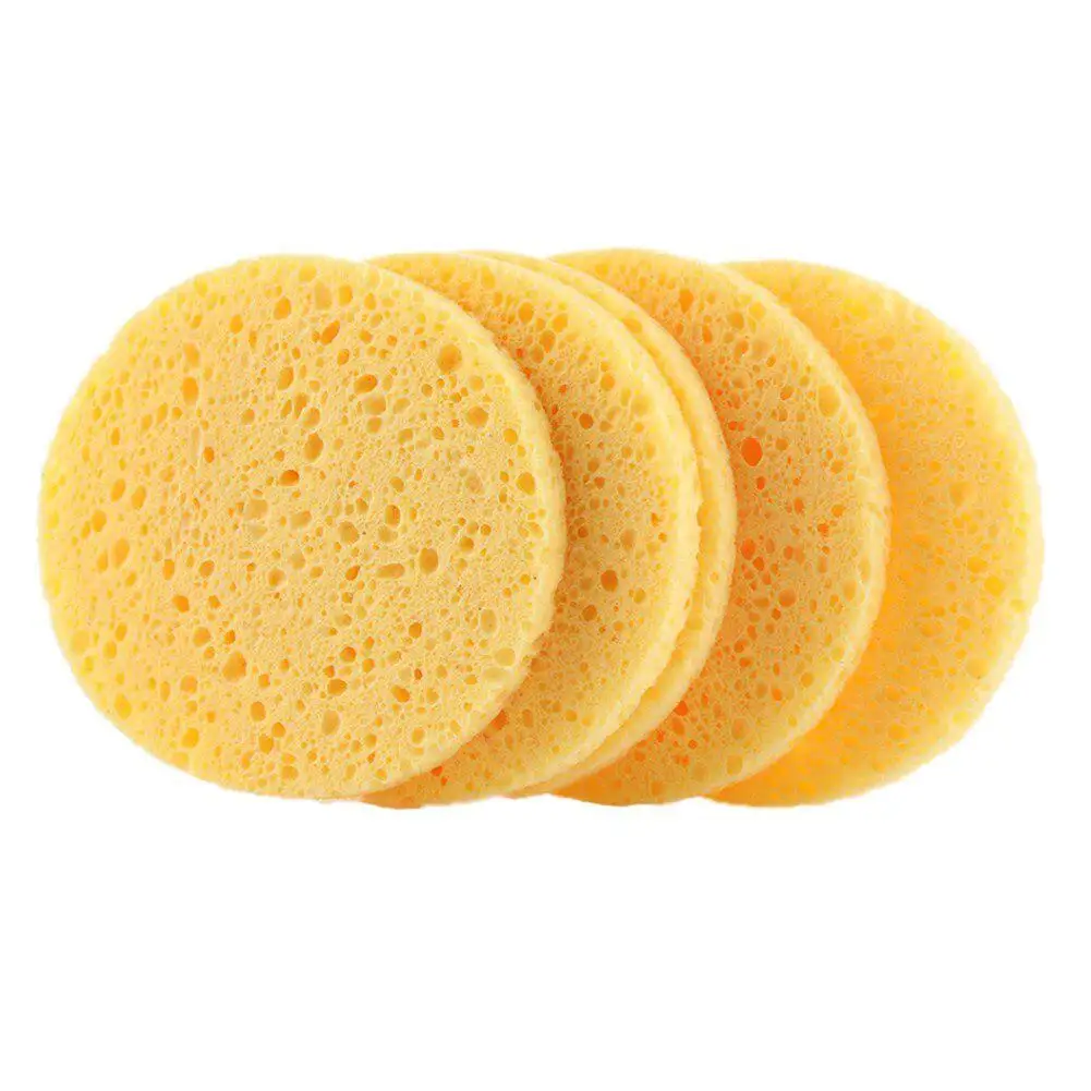 Яркая Гламурная губка для снятия макияжа, целлюлозная губка, очищающая губки для лица, 5 шт., косметические инструменты