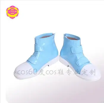 

Anime Dragonball Z Bulma Cosplay Boots Blue Shoes Custom Made Any Size