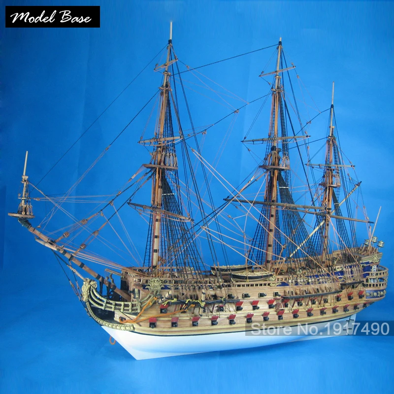 Ship Model Kit Adult Diy Scale 1:50 3d Laser Cut Wooden Ships model Kids Models Wood Boats Educational Games Children San Felipe |