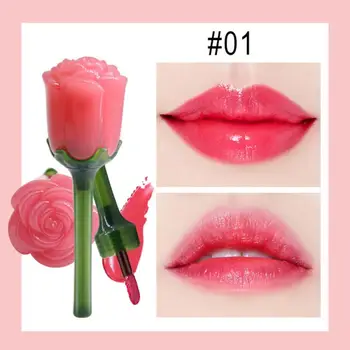

6 Colors Rose lip gloss matte gloss lipgloss Long lasting lip tint cosmetics base de glosse colorant gloss make up makeup