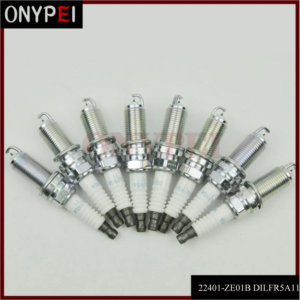 8 x Dual Iridium 22401 ZE01B DILFR5A11 93759 Свеча зажигания для Nissan Armada Frontier Infiniti QX56 22401ZE01B ZE01B|Свечи и