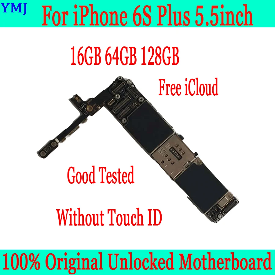 Материнская плата для iPhone 6S Plus с сенсорным ID/без сенсорного ID разблокированная материнская плата для iPhone 6S Plus 5,5 дюймовая материнская плата