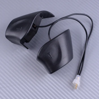 

DWCX 2Pcs Plastic Car Steering Wheel Horn Cover Cap Replacement Black Fit for VW MK3 Golf Jetta Polo Cabrio