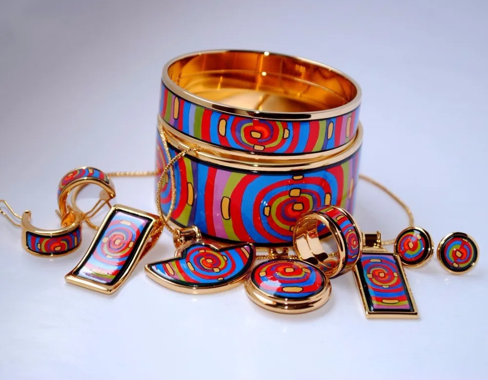 30mm wide bracelet 017 перегородчатая эмаль ювелирные изделия европейский и американский стиль 4 шт наборы - Окраска металла: 30mm wide bracelet