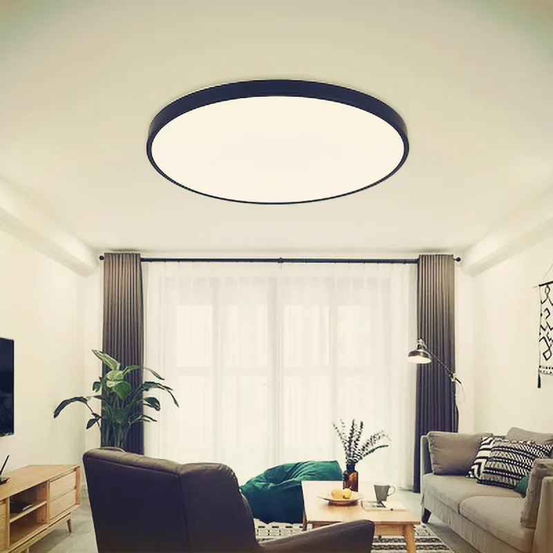 

Modern Nordic LED Ceiling Light Creativity Design Ultrathin 2.4CM Ceiling Lamp 12W 18W 24W 32W 220V 5000K for Kitchen Bedroom