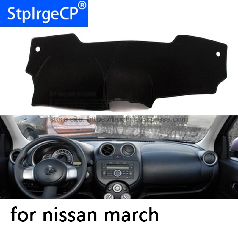 HochiTech для Nissan march 2011- коврик для приборной панели защитный коврик тени Подушка Photophobism pad аксессуары для стайлинга автомобилей