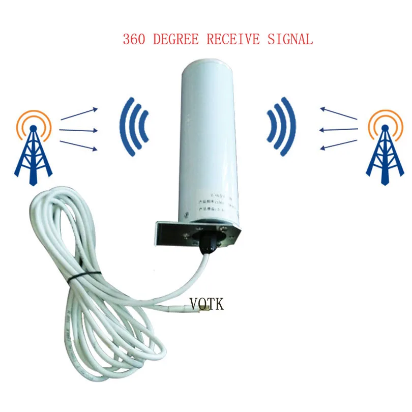 OMNI Outdoor Antenna 700-2700MHz 12DB with 15M CABLE for Mobile Phone Celluar GSM3G 4G LTE Booster Repeater | Мобильные телефоны и