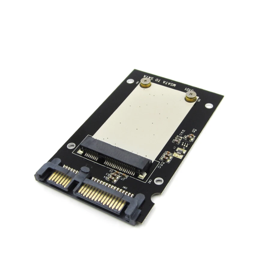 Мини Pcie PCI-E mSATA SSD до 2," SATA3 конвертер mSATA-карта адаптера SATA черного цвета для Windows2000/XP/7/8/10/Vista/Linux и Mac