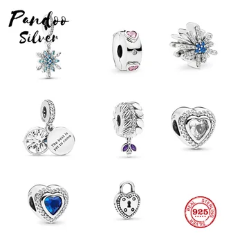 

Fashion Charm Sterling Silver Original 1:1 Copy,Sparkling Love Charm,Grains of Energy Clip DIY Bracelet Jewelry Gift
