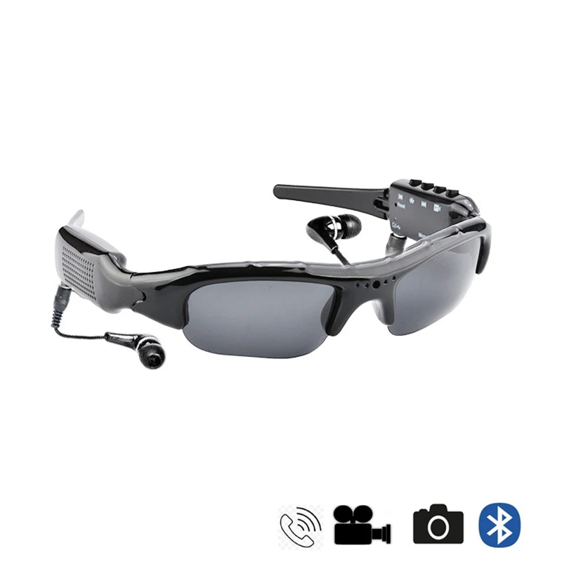 3 in 1 Bluetooth Earphone Glasses for Outdoor Sports Smart Camera DV Wireless Headphone Action Sunglasses New | Электроника