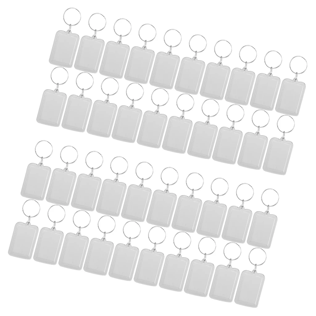 40 pcs Acrylic Photo Keychain Custom Frames Personalized Snap in Insert Clear Blank DIY Picture Frames Key Chains 40 pcs Acrylic Photo Keychain Custom Frames Personalized Snap in Insert Clear Blank DIY Picture Frames Key Chains