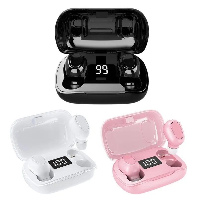 TWS 5 0 Bluetooth Headset Sports Mini In ear Stereo Wireless Headphones Waterproof Portable Bluetooth Earbuds Ultra Long Standby