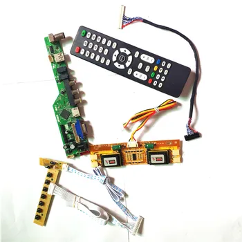 

For M170E5-L06/L08 T.V53 controller board Remote+Inverter+keyboard 4CCFL 30Pin LVDS LCD display panel VGA HDMI AV USB RF DIY kit