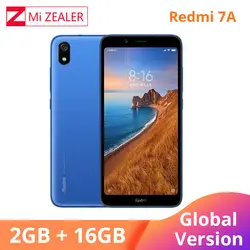 Оригинальная глобальная версия Redmi 7A 2GB 16GB мобильный телефон Snapdargon 439 Восьмиядерный 5,45 "4000 mAh аккумулятор смартфон