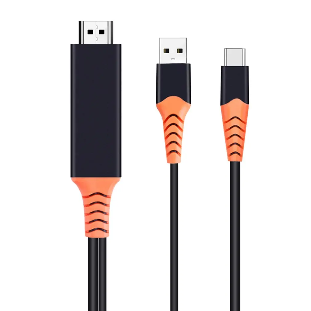 Тип c к Hdmi HDTV AV ТВ кабель адаптер для samsung Galaxy S10 для Note 9 Macbook Pc профессиональный модный портативный кабель типа c