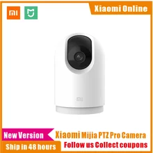 Câmera inteligente xiaomi mijia 2k 3 ptz pro, megapixels 360, câmera panorâmica de ip, detecção ai, interfone de duas vias, novo, 202020 casa segurança segurança