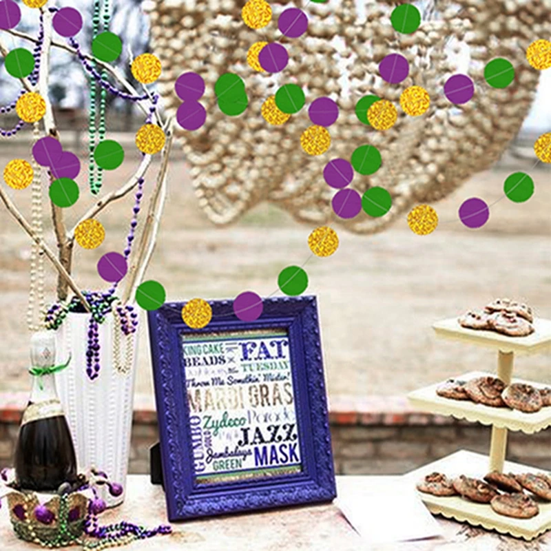 Multicolor Paper Round Happy Birthday Banner Birthday Party Decorations Photo Booth Birthday Party Bunting Garland Flags