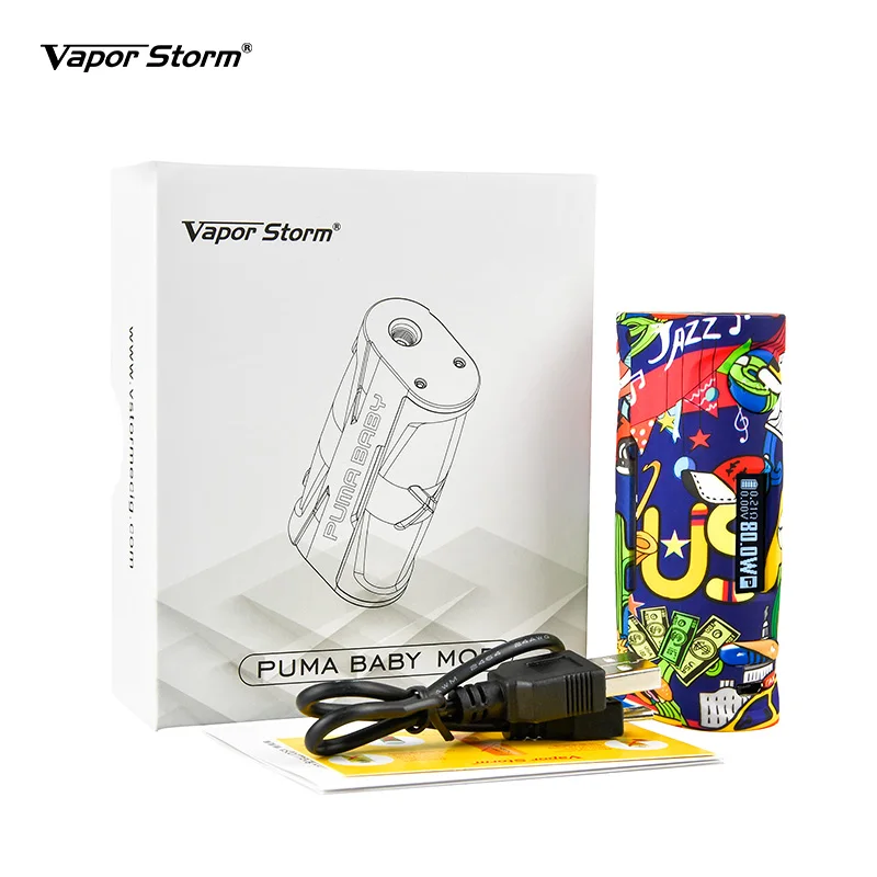 Боксмод Vapor Storm Puma Baby 80 Вт VW TC модная электронная сигарета с легкой поддержкой