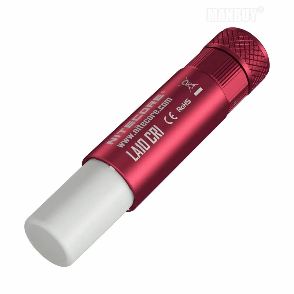 Светодиодный фонарик NITECORE 85 лм HIGH CRI Mini EDC LA10 Nichia 219B черный красный синий|nichia 219b|a