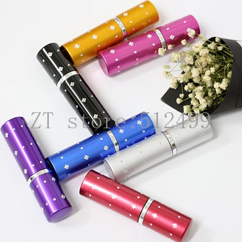 

50pcs 5ml 10ml Empty Hot Sale Mini Portable Travel Aluminum Refillable Perfume Spray Bottle Cosmetic Containers With Atomizer