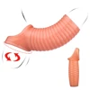 Silicone Reusable Condoms Penis Sleeve Cover Delay Ejaculation Condom Penis Cock Ring Sleeve Adult Sex Toys For Men Couple 1