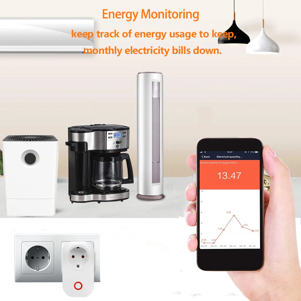 Rdxone 10A Ʈ WiFi ÷   Ʈ Ÿ̹ ġ  ʿ , Alexa  google Բ ۵