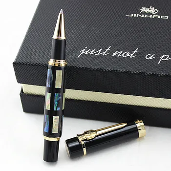 

Jinhao Big Size Rollerball Pen with Refill, Bright Pearl Green Sea Shell Writing Gift Pen Business Office Home School Supplies