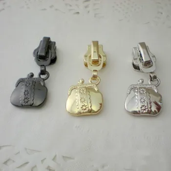 

50pcs/lot Decorative Metal Zipper Head Pulls Puller Slider Fix Instant Repair Auto Lock Decoral HandbagTailor Sewing Accessories