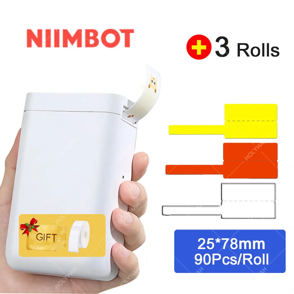 Niimbot D101 D11 Plus Thermal Label Printer Portable Pocket Label Maker Mobile Phone Home Office Use Mini Printing Machine 