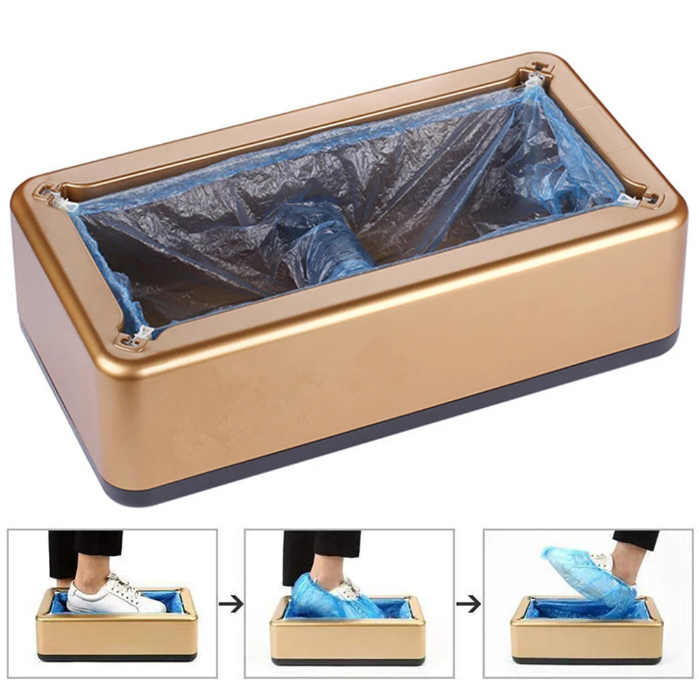 

Automatic Shoe Cover Dispenser Hygiene Protective Overshoe Machine Boot Safety Mechanical Disposable Home Office Laboratory