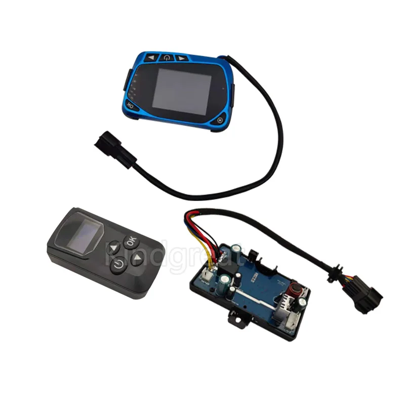 Interruttore Display Lcd Riscaldatore D'Aria Diesel 12V/24V + Telecomando + Scheda Madre Cinese 5Kw 8Kw Simile Eberspacher Webasto
