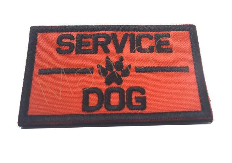 Вышитые патч армейский сервис собака ceo-friendly ручной работы 3D крюк петля шляпа нашивки значки боевой дух тактические заплатки