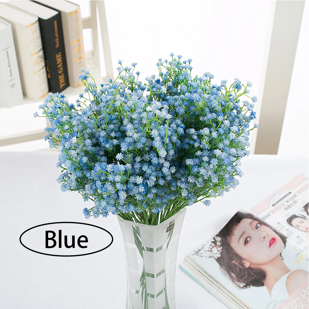 Натуральные сухие искусственные цветы 1 шт. 4 цвета Гипсофилы для свадебного