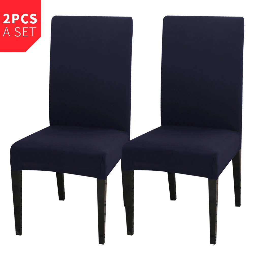 New solid color simple universal chair cover spandex stretch sofa cover restaurant kitchen wedding banquet chair 5