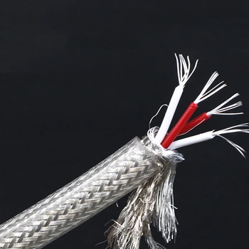 

Audiocrast Hifi Audio QED 4 core Silver Plating RCA Audio Cable signal Cable for Audiophile DIY HIFI Cable