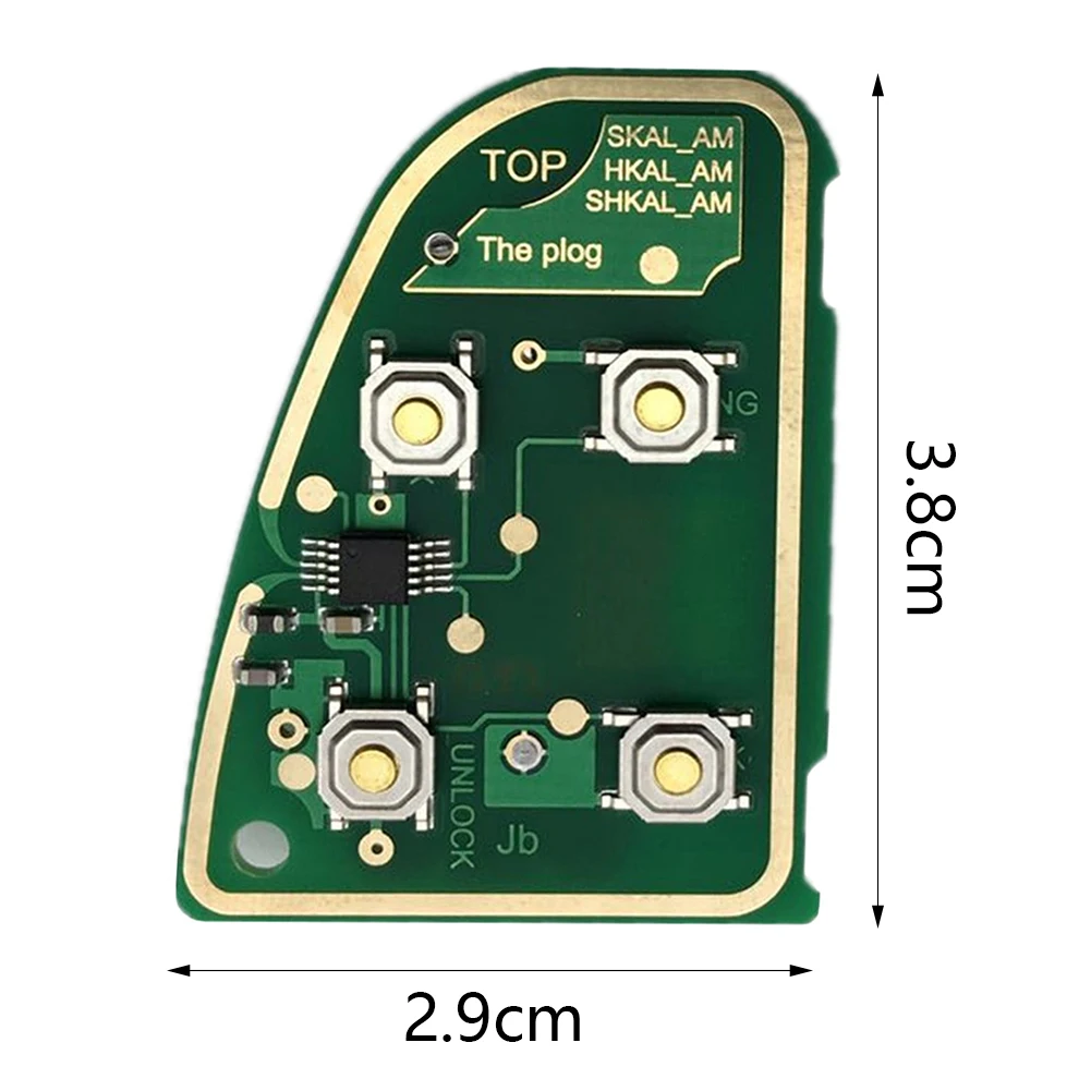 433 МГц мини легко установить практичные ремонтные аксессуары Флип дистанционного автомобиля ключ PCB части 4 кнопки печатной платы для Jaguar X Тип