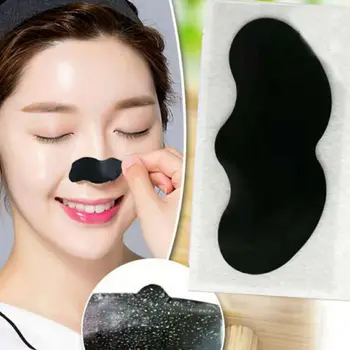 

10PCS Bamboo Charcoal Blackhead Remover Deep Nose Pore Cleasing Strip Nose Sticker Pig Nose Mask Charcoal Pore Strip Deep Clean
